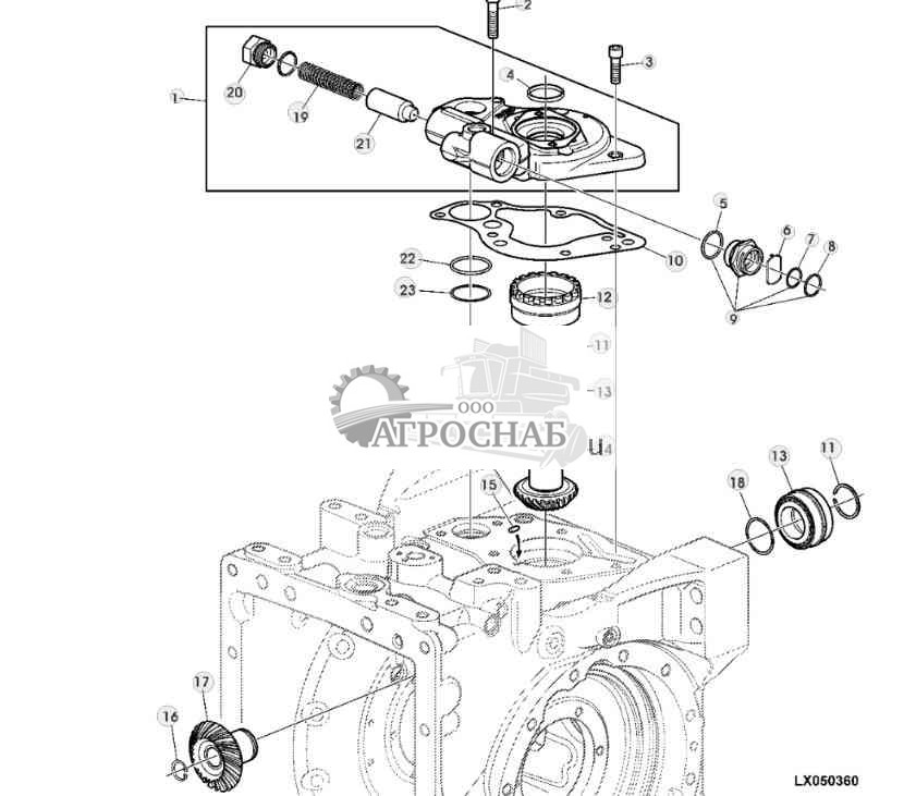 ПРИВОД ГИДРАВЛИЧЕСКОГО НАСОСА (2835 КУБ. СМ) 